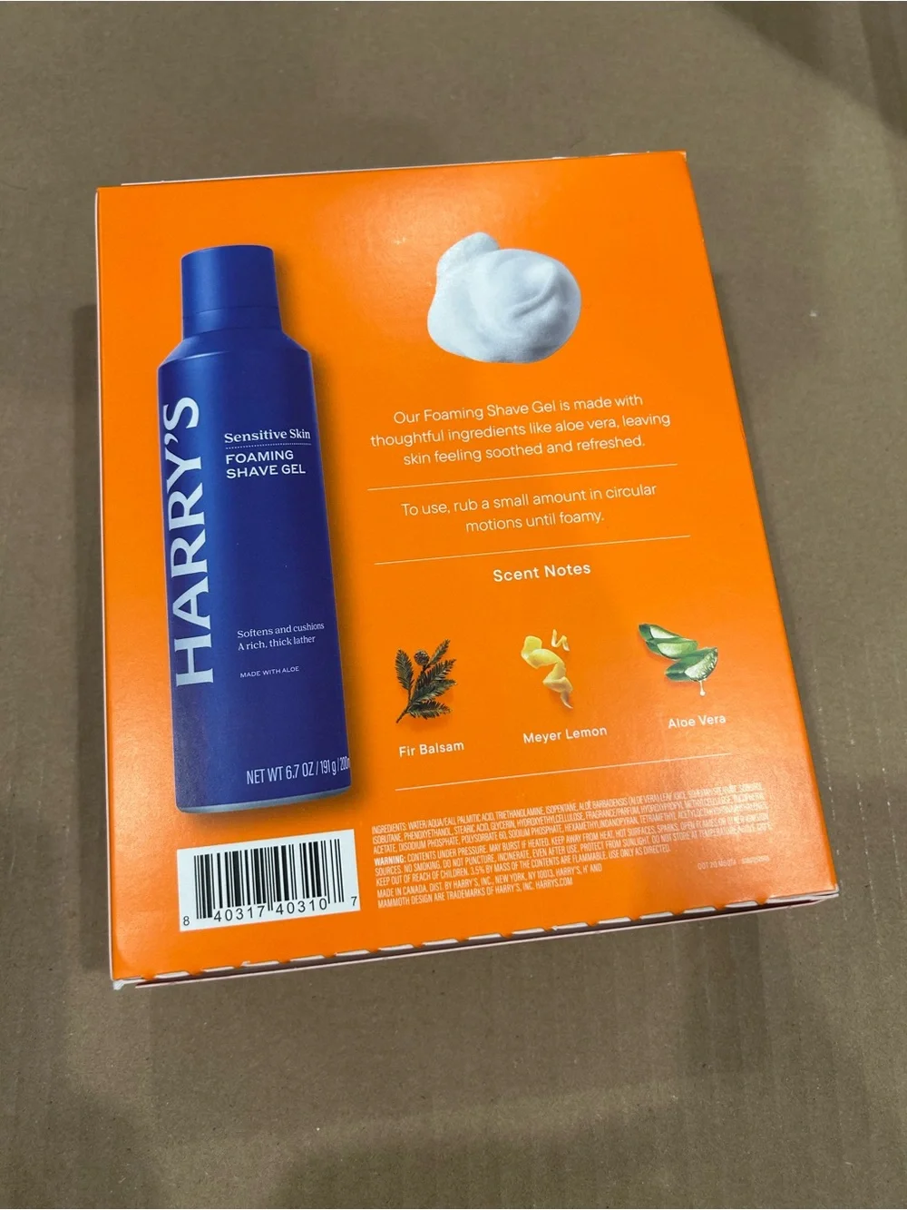 Harry’s foam shaving gel Sensitive Skin Foaming Shave Gel - Blue (3 Pack) new